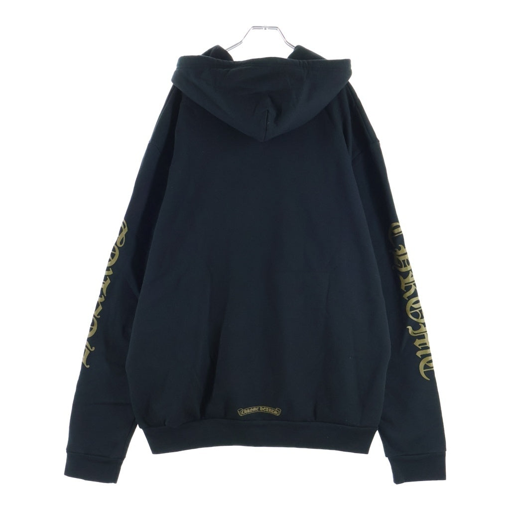 CHROME HEARTS(クロムハーツ) SWTSHIRT HD ZIP 袖英字ロゴプリント ジップアップパーカー