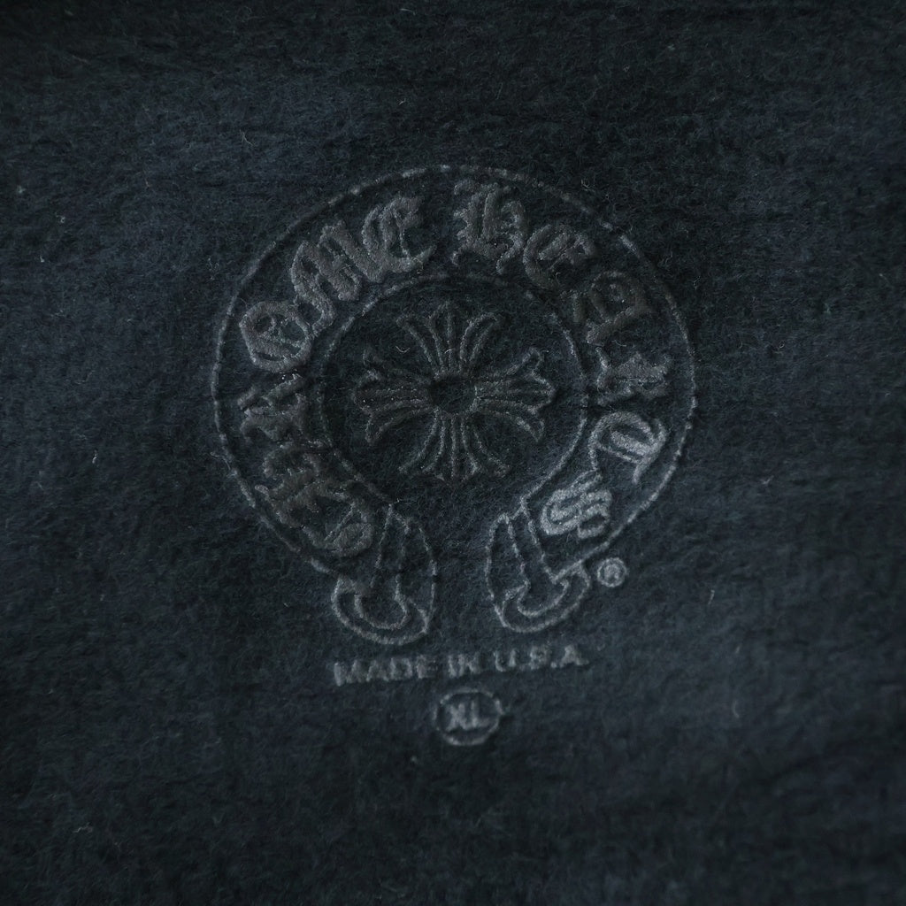 CHROME HEARTS(クロムハーツ) SWTSHIRT HD ZIP 袖英字ロゴプリント ジップアップパーカー