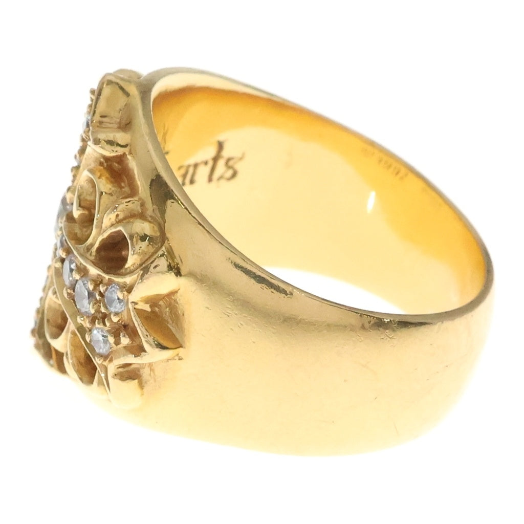 CHROME HEARTS(クロムハーツ) 22K KEEPER P/DIA キーパーリング PAVEダイヤ ゴールド BCA059