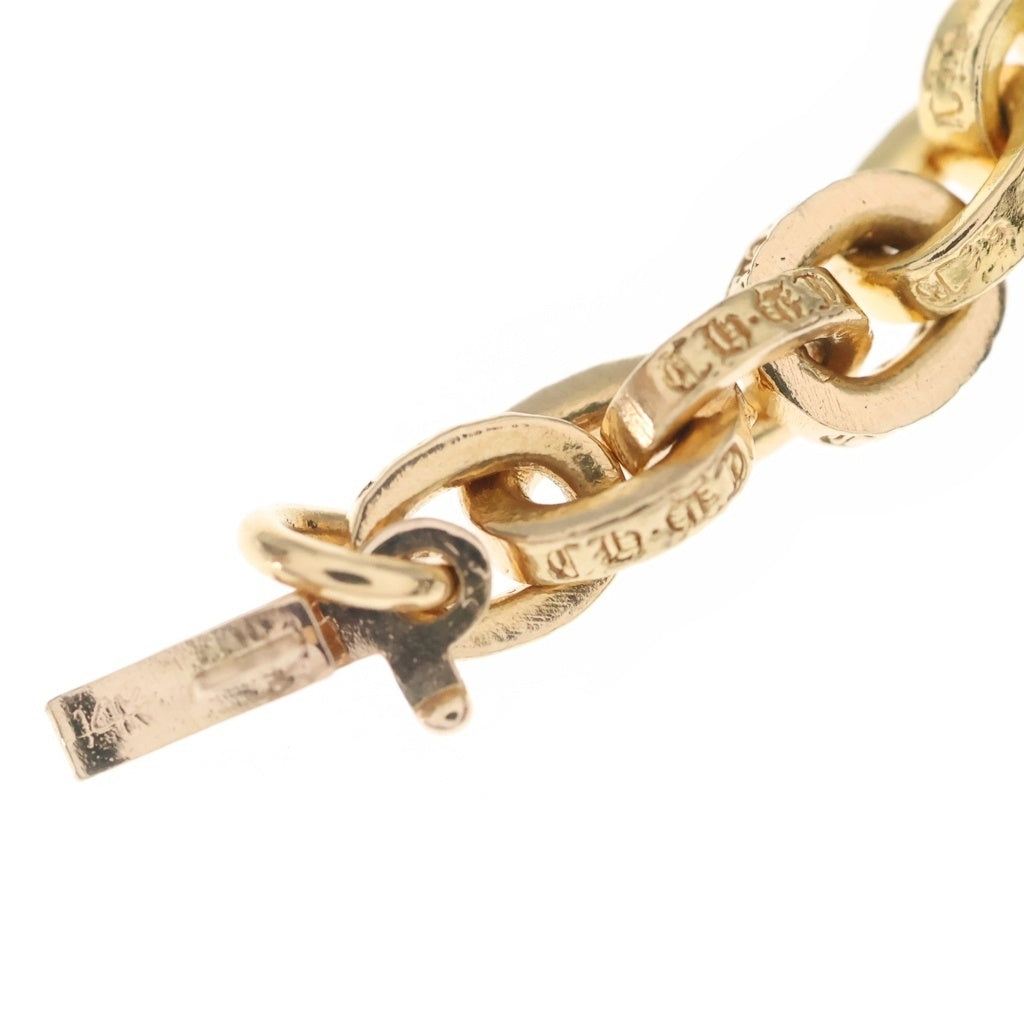 CHROME HEARTS(クロムハーツ) 22K PAPER CHAIN ペーパーチェーン ブレスレット ゴールド BCA025