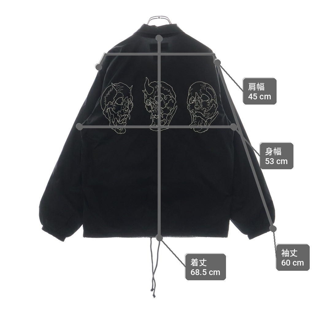 WACKO MARIA(ワコマリア) ×56 TATOO STUDIO COACH JACKET 56タトゥースタジオ コーチジャケット ブラック