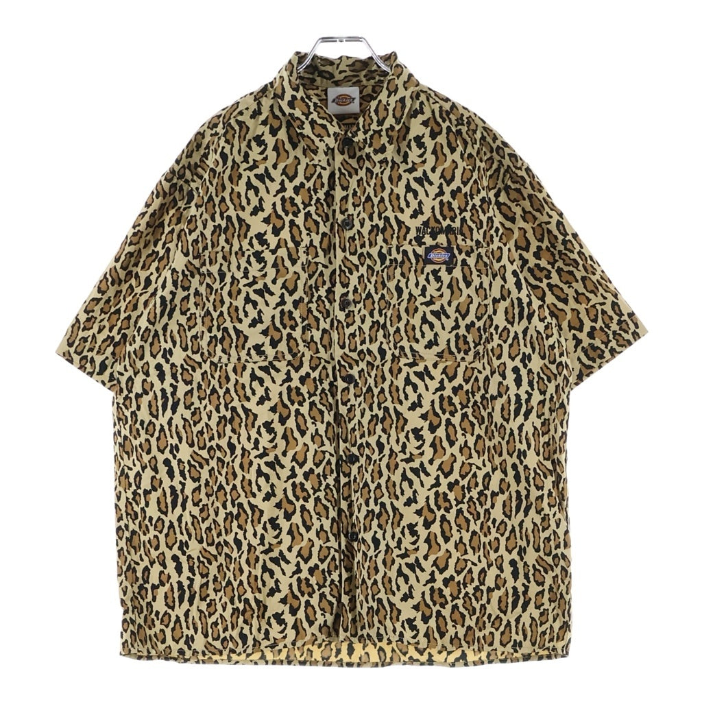 WACKO MARIA(ワコマリア) 26SS ×DICKIES WORK SHIRT ディッキーズ ワーク 半袖シャツ ブラウン 26SS-WMS-DC02