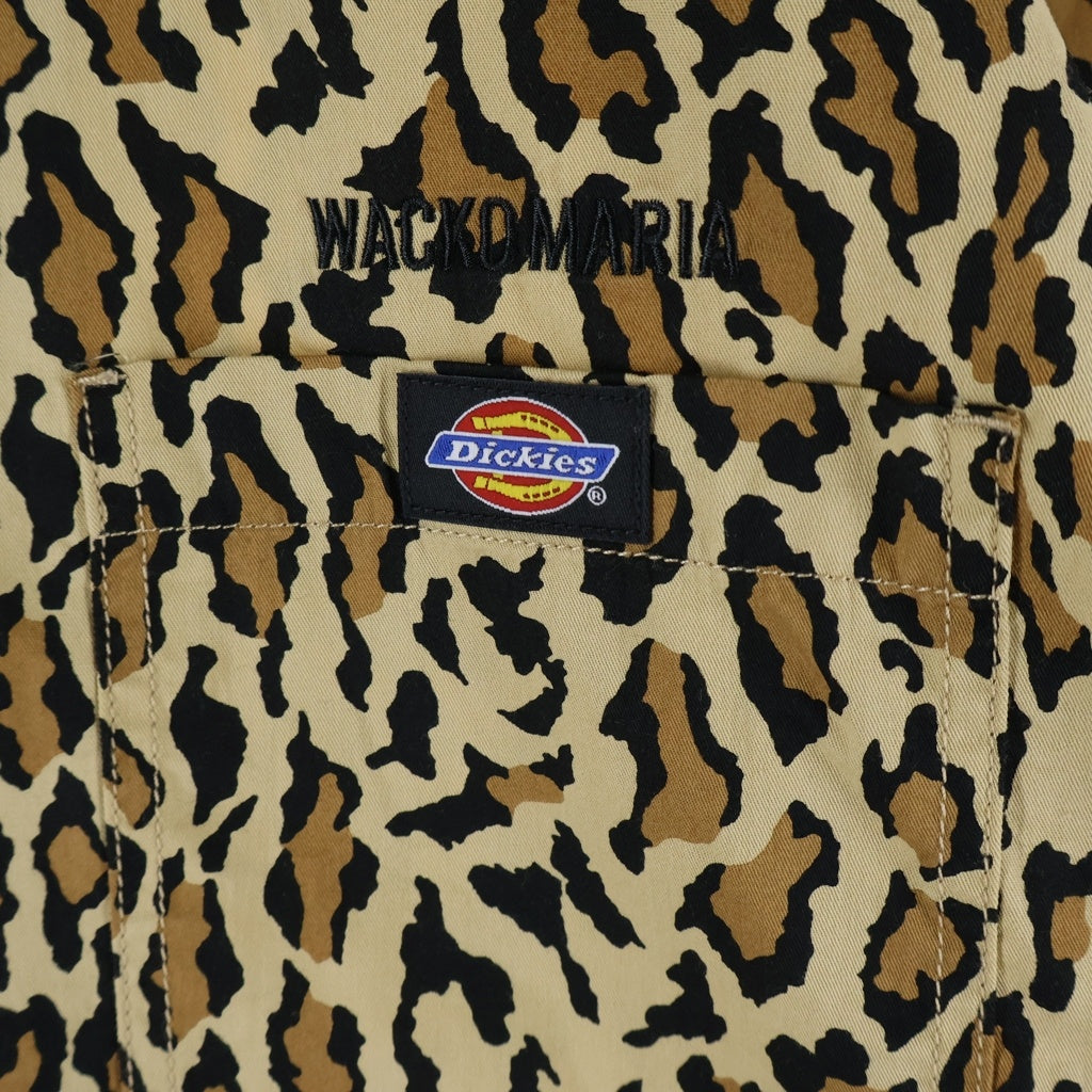 WACKO MARIA(ワコマリア) 26SS ×DICKIES WORK SHIRT ディッキーズ ワーク 半袖シャツ ブラウン 26SS-WMS-DC02