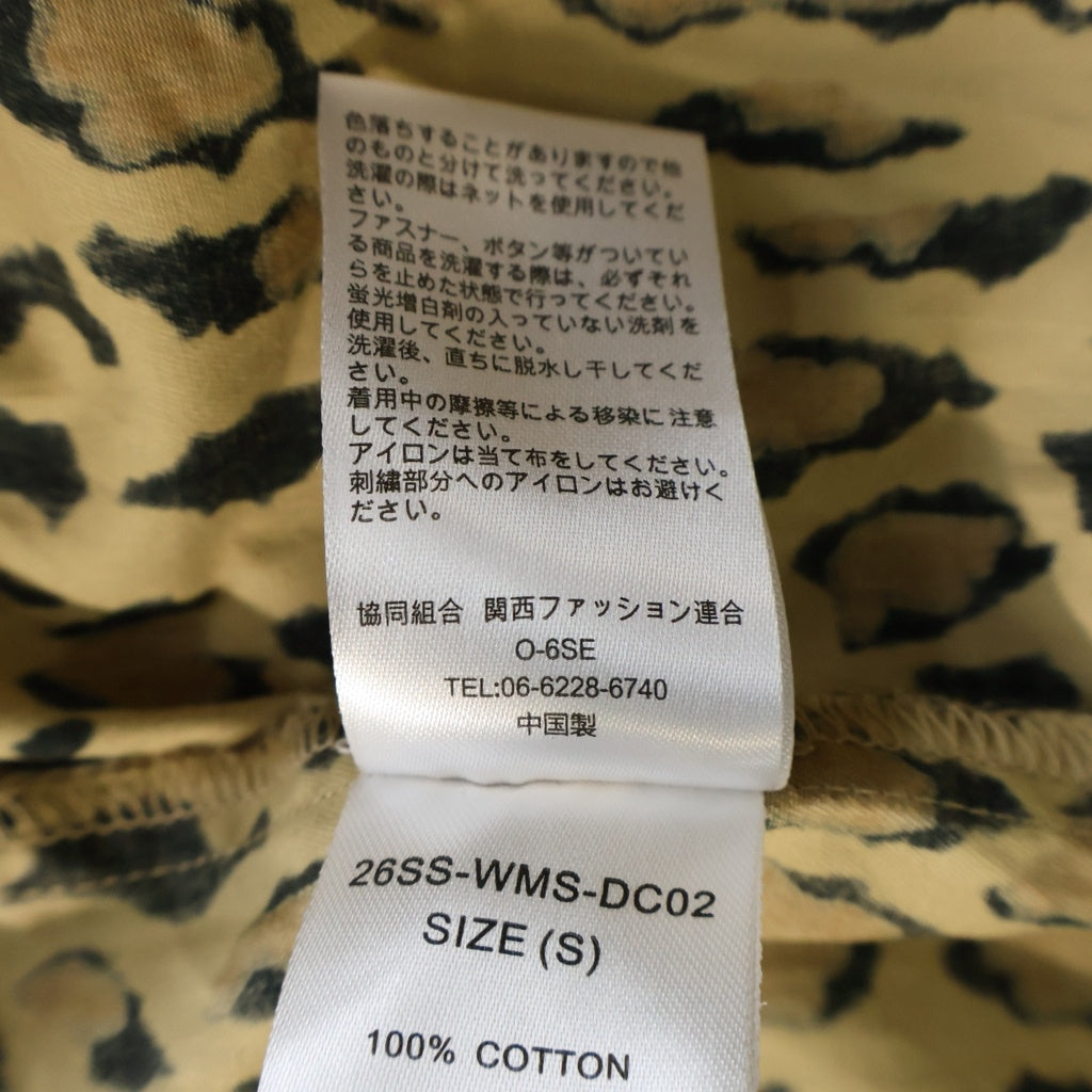 WACKO MARIA(ワコマリア) 26SS ×DICKIES WORK SHIRT ディッキーズ ワーク 半袖シャツ ブラウン 26SS-WMS-DC02