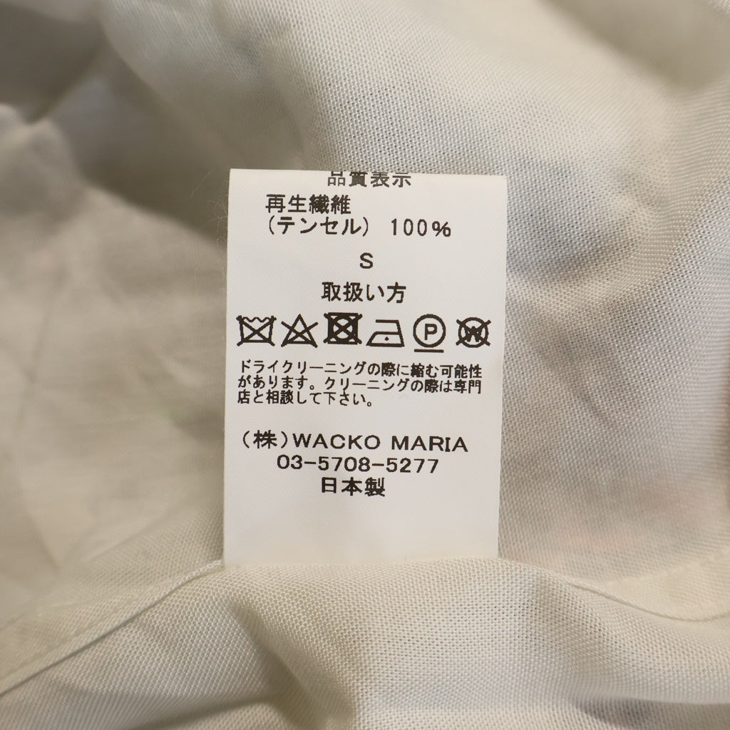 WACKO MARIA(ワコマリア) 25AW 世界平和プロジェクト HAWAIIAN SHIRT ハワイアン 長袖シャツ ホワイト