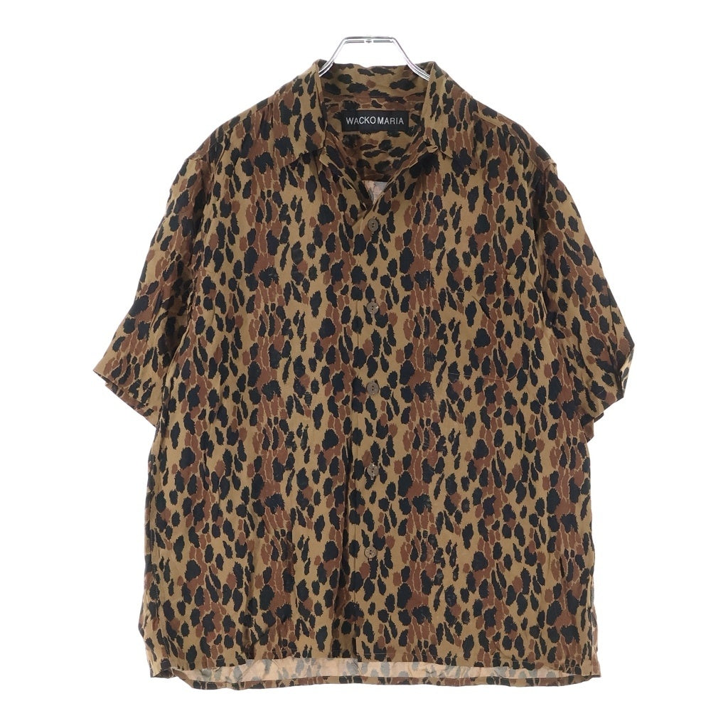WACKO MARIA(ワコマリア) 25SS LEOPARD HAWAIIAN SHIRT レオパード ハワイアン 半袖シャツ ブラウン/ブラック