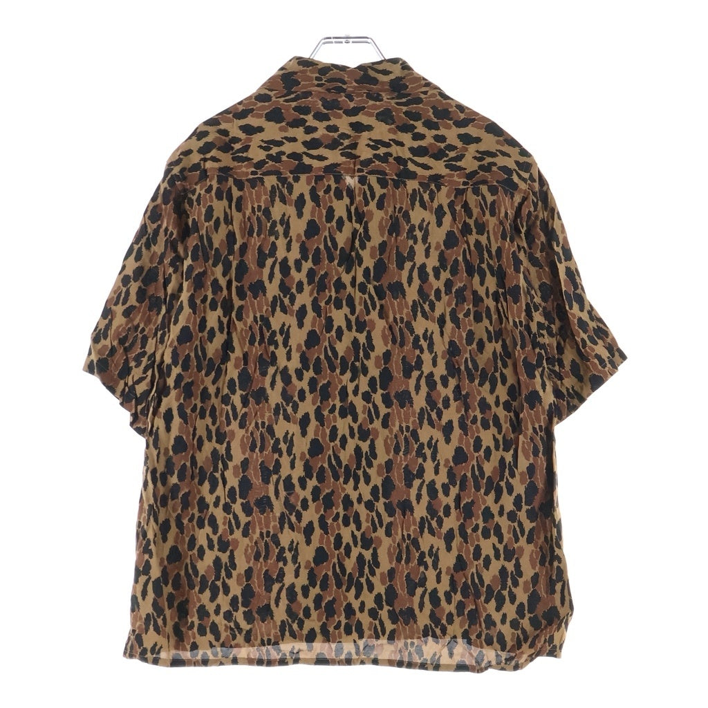 WACKO MARIA(ワコマリア) 25SS LEOPARD HAWAIIAN SHIRT レオパード ハワイアン 半袖シャツ ブラウン/ブラック