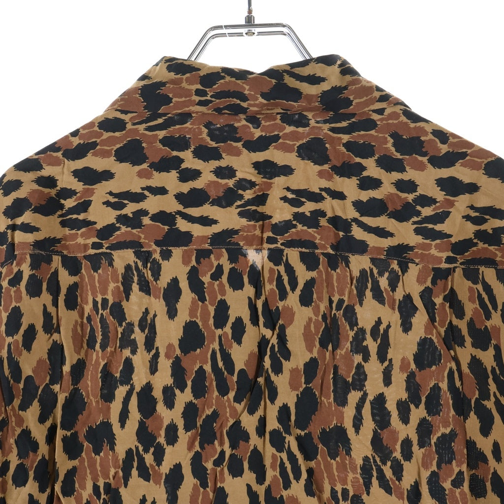 WACKO MARIA(ワコマリア) 25SS LEOPARD HAWAIIAN SHIRT レオパード ハワイアン 半袖シャツ ブラウン/ブラック