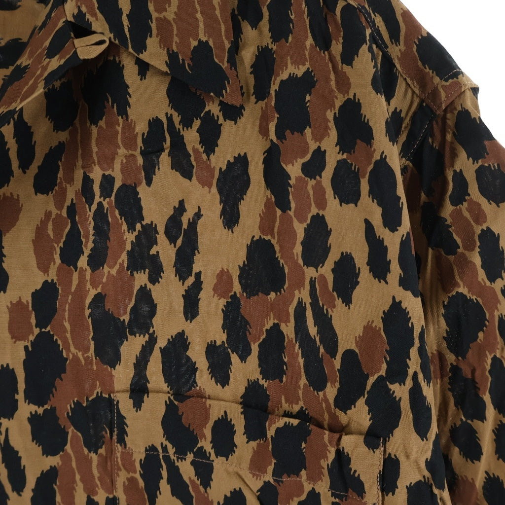 WACKO MARIA(ワコマリア) 25SS LEOPARD HAWAIIAN SHIRT レオパード ハワイアン 半袖シャツ ブラウン/ブラック