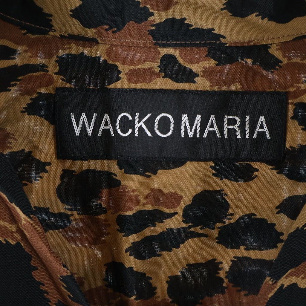WACKO MARIA(ワコマリア) 25SS LEOPARD HAWAIIAN SHIRT レオパード ハワイアン 半袖シャツ ブラウン/ブラック