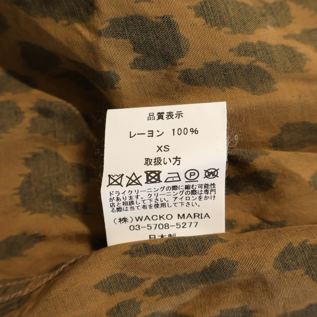 WACKO MARIA(ワコマリア) 25SS LEOPARD HAWAIIAN SHIRT レオパード ハワイアン 半袖シャツ ブラウン/ブラック