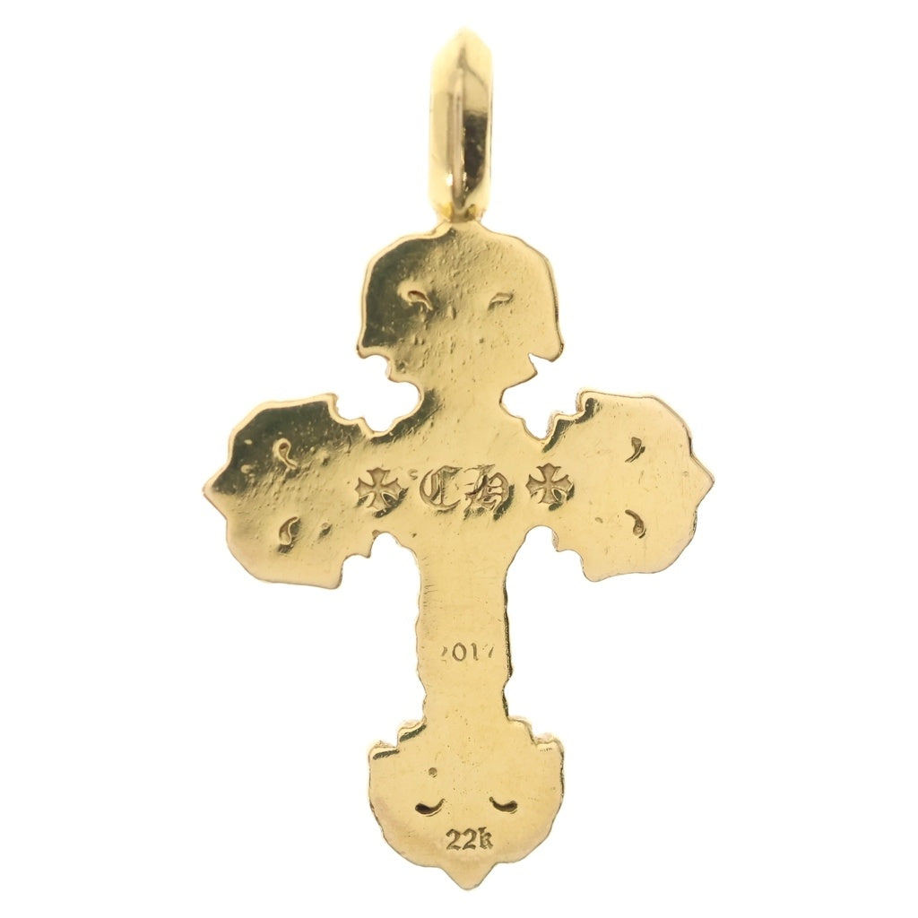 CHROME HEARTS(クロムハーツ) 22K FILIGREE TINY A/DIA タイニーフィリグリークロス アフターPAVEダイヤ ペンダントトップ ゴールド BCA045