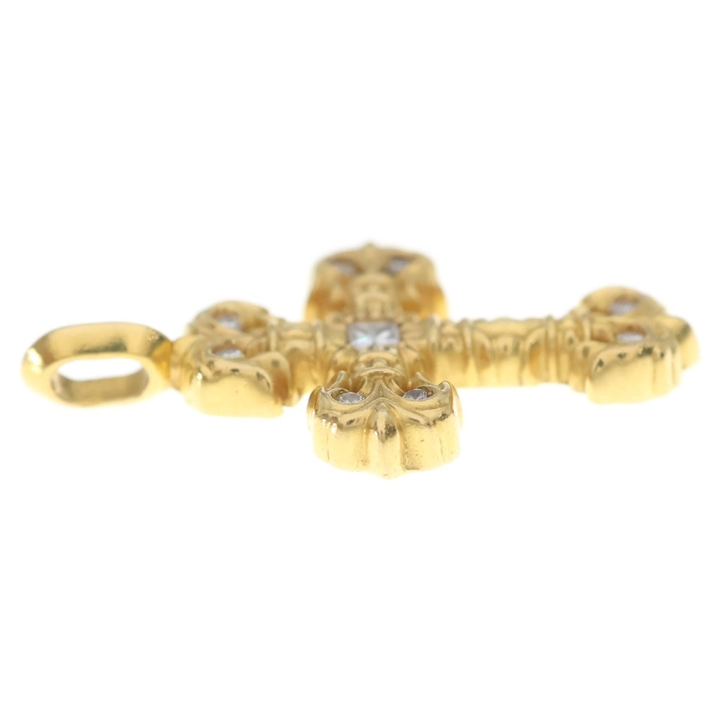 CHROME HEARTS(クロムハーツ) 22K FILIGREE TINY A/DIA タイニーフィリグリークロス アフターPAVEダイヤ ペンダントトップ ゴールド BCA045