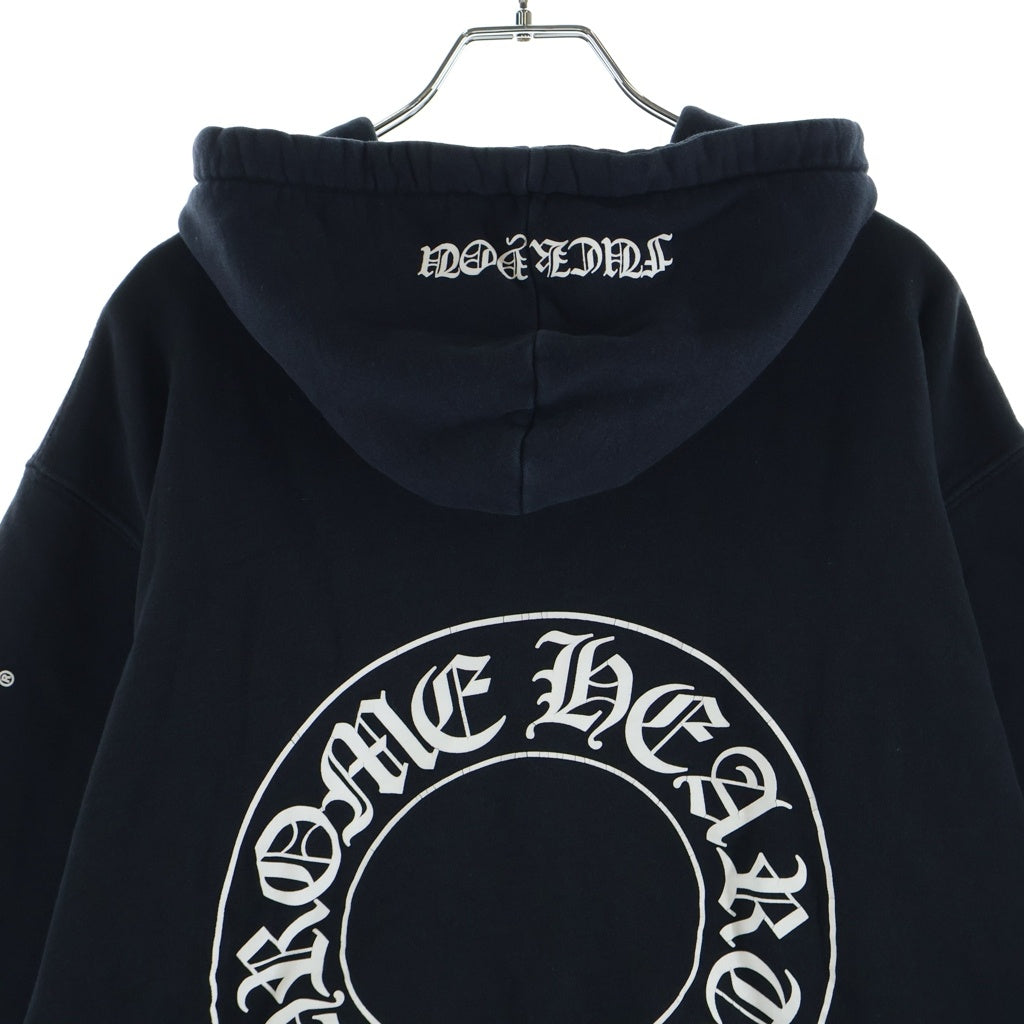 CHROME HEARTS(クロムハーツ) OLD THRML HD ZIP 裏地サーマル アームプリント バックスクロールラベル ダガージップアップフーディ パーカー ブラック