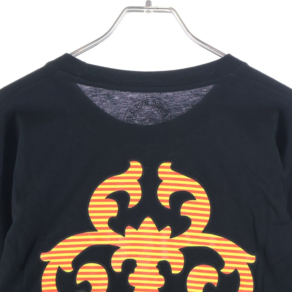 CHROME HEARTS(クロムハーツ) CH L/S 袖英字ロゴ バックヴァインダガープリント長袖Tシャツカットソー ブラック