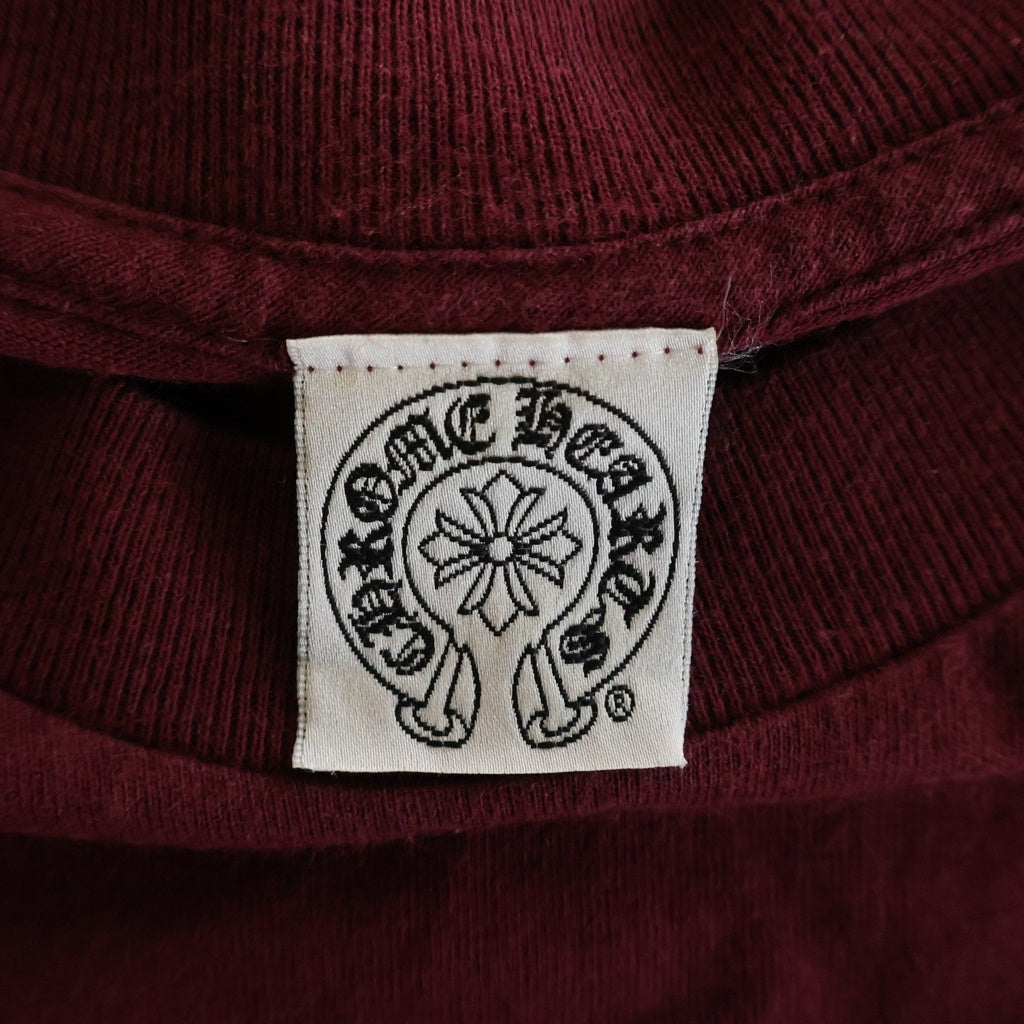 CHROME HEARTS(クロムハーツ) OLD VINE DGGR オールド ヴァインダガー プリント 半袖Tシャツ カットソー レッド