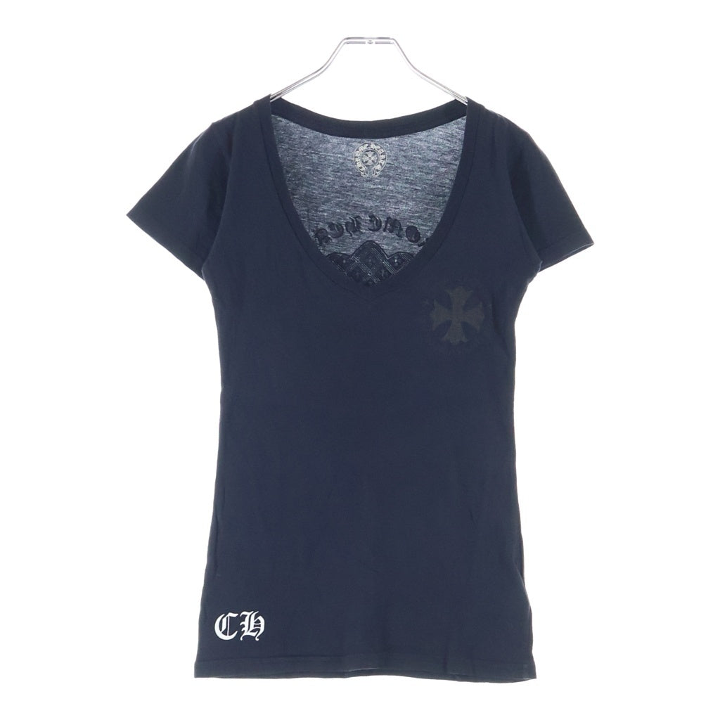 CHROME HEARTS(クロムハーツ) OLD V NECK CH PLS オールド Vネック CHプラス 半袖Tシャツ カットソー ブラック