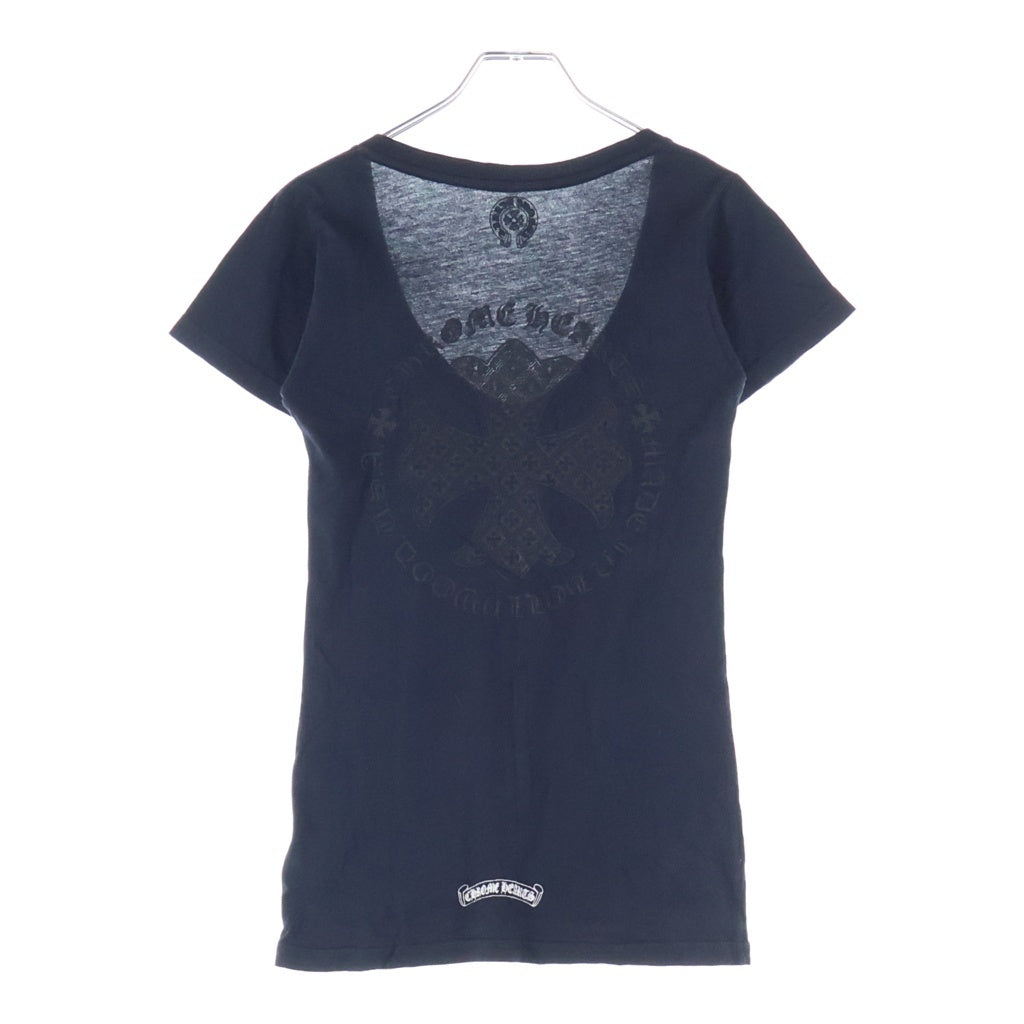 CHROME HEARTS(クロムハーツ) OLD V NECK CH PLS オールド Vネック CHプラス 半袖Tシャツ カットソー ブラック