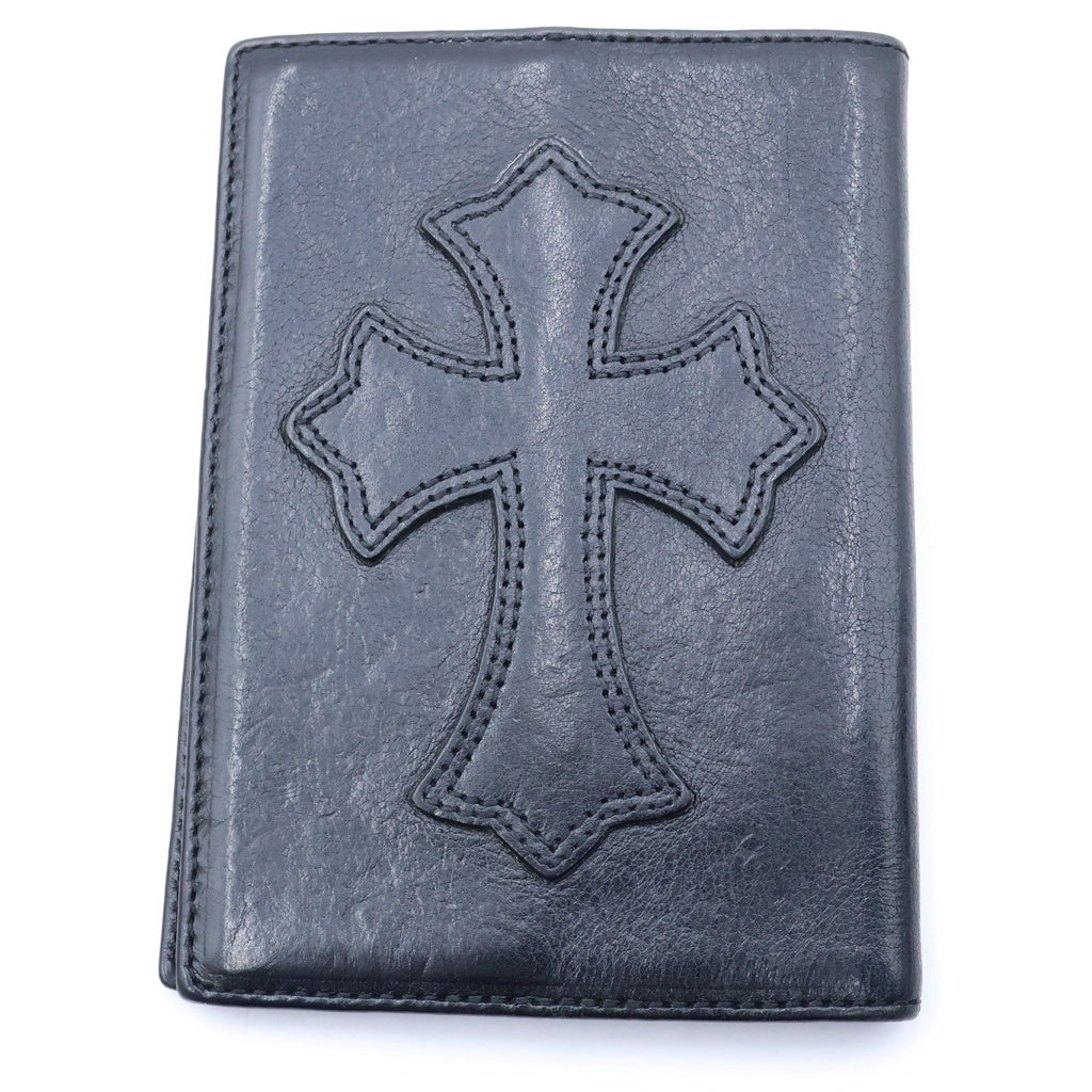 クロムハーツ クロスパッチ パスケース パスポートケース ヘビーレザー CHROME HEARTS(クロムハーツ) PASSPORT COVER パスポート クロスパッチ