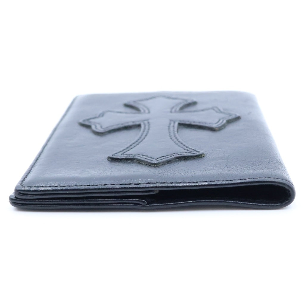 CHROME HEARTS(クロムハーツ) PASSPORT COVER パスポート クロスパッチ付きパスポートケース ブラック