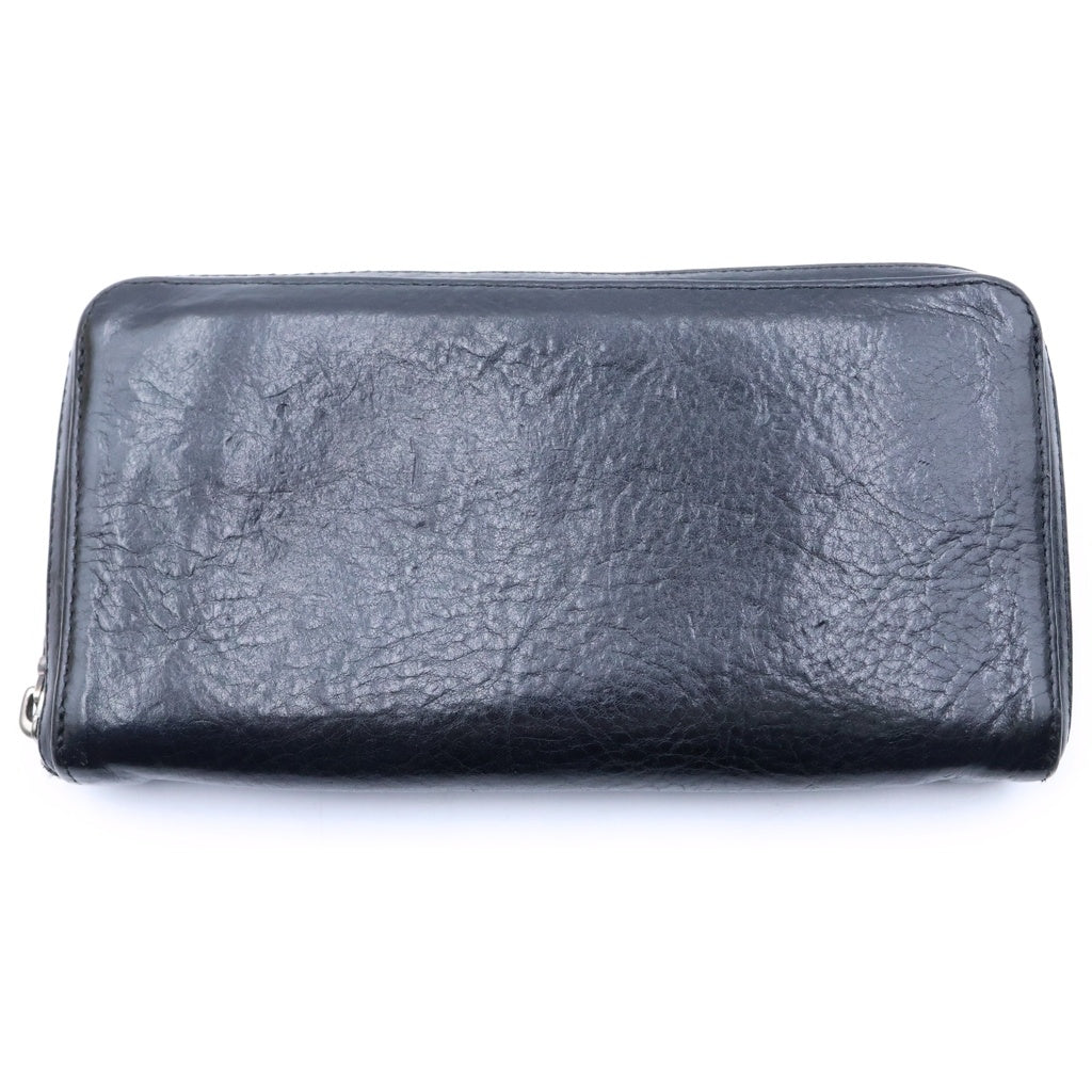 CHROME HEARTS(クロムハーツ) REC F ZIP 3クロス ラウンドジップレザーウォレット 財布 ブラック