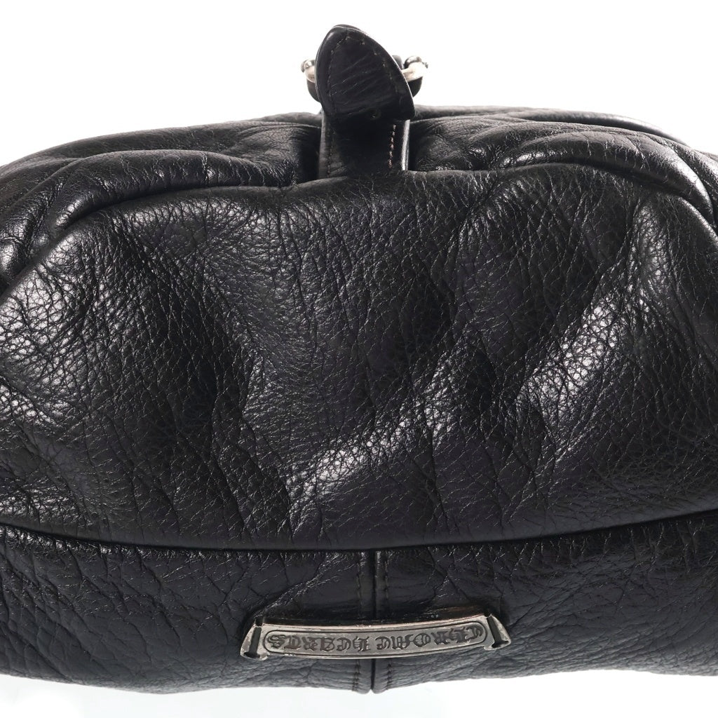 CHROME HEARTS(クロムハーツ) #1 SNAT PACK スナットパック ダガージップ ガンスリンガーベルト レザーウエストバッグ ブラック BCA378 レディース