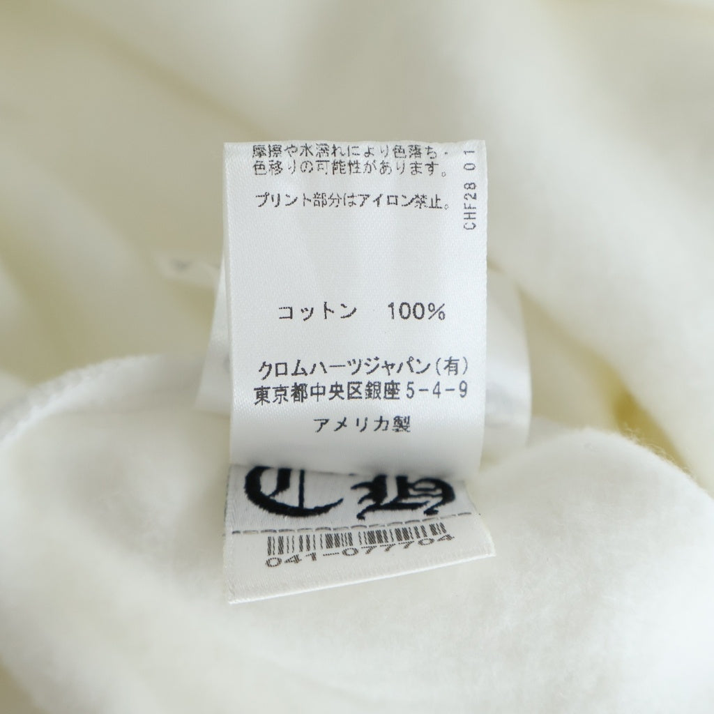CHROME HEARTS(クロムハーツ) SWTSHRT PLVR アームロゴプリントプルオーバーパーカー ホワイト
