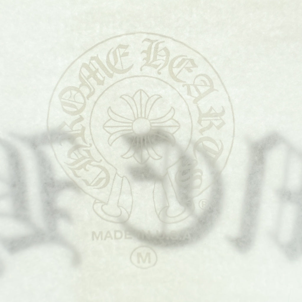 CHROME HEARTS(クロムハーツ) SWTSHRT HD ZIP バックアーチロゴ フロントTバープリントパーカー ホワイト