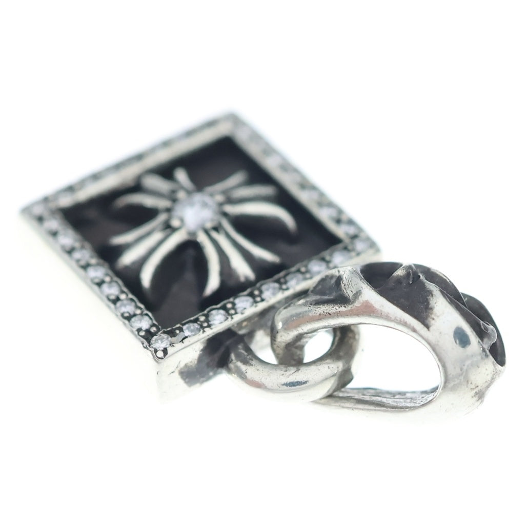 CHROME HEARTS(クロムハーツ) FRAMED CH PLUS P D フレームドCHプラス PAVEダイヤ チャーム ペンダントトップ シルバー