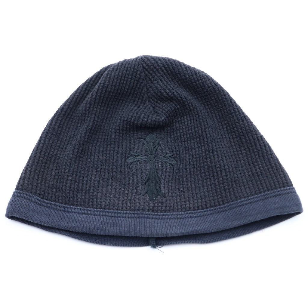 CHROME HEARTS(クロムハーツ) OLD THERMAL BEANIE オールド CHクロス刺繍 サーマル ビーニー ニット帽 キャップ ブラック