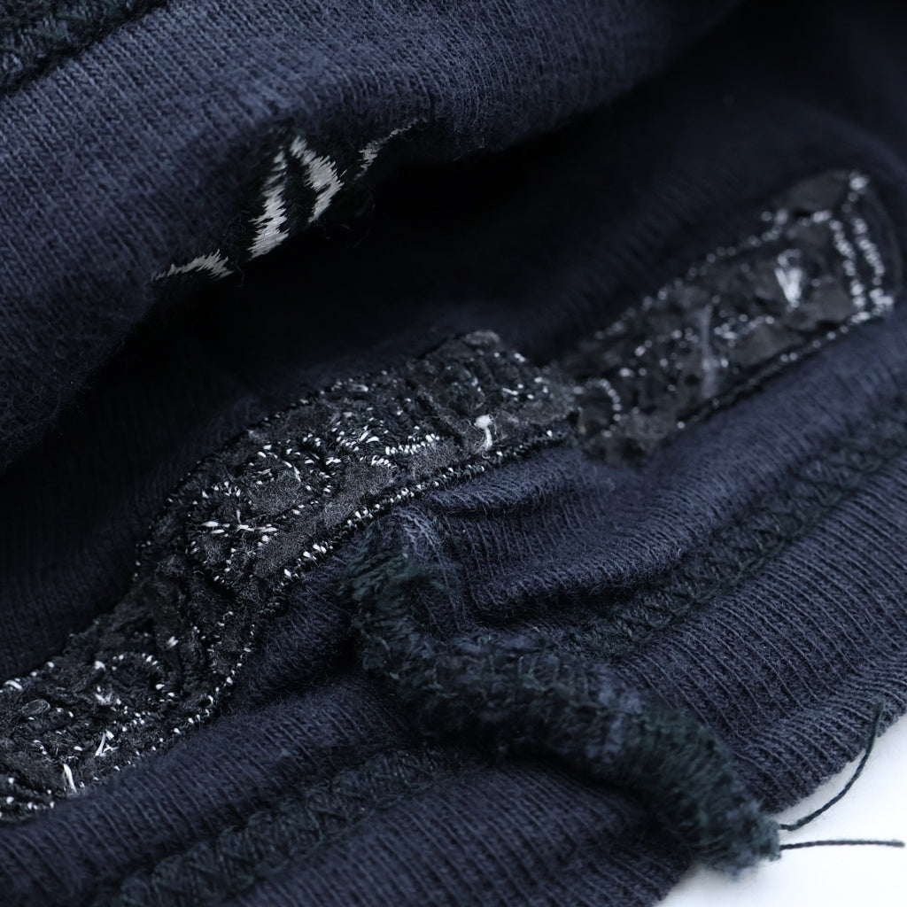 CHROME HEARTS(クロムハーツ) OLD THERMAL BEANIE オールド CHクロス刺繍 サーマル ビーニー ニット帽 キャップ ブラック