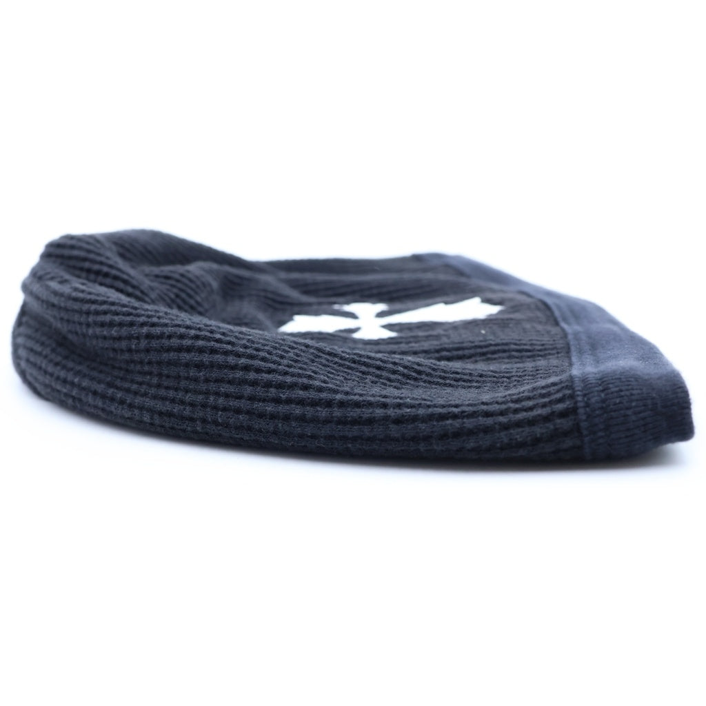 CHROME HEARTS(クロムハーツ) OLD THERMAL BEANIE オールド CHクロス刺繍 サーマル ビーニー ニット帽 キャップ ブラック/ホワイト