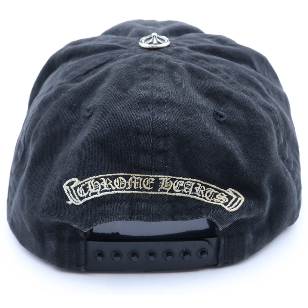CHROME HEARTS(クロムハーツ) OLD CEMETERY CAP オールド セメタリークロス刺繍 キャップ ブラック