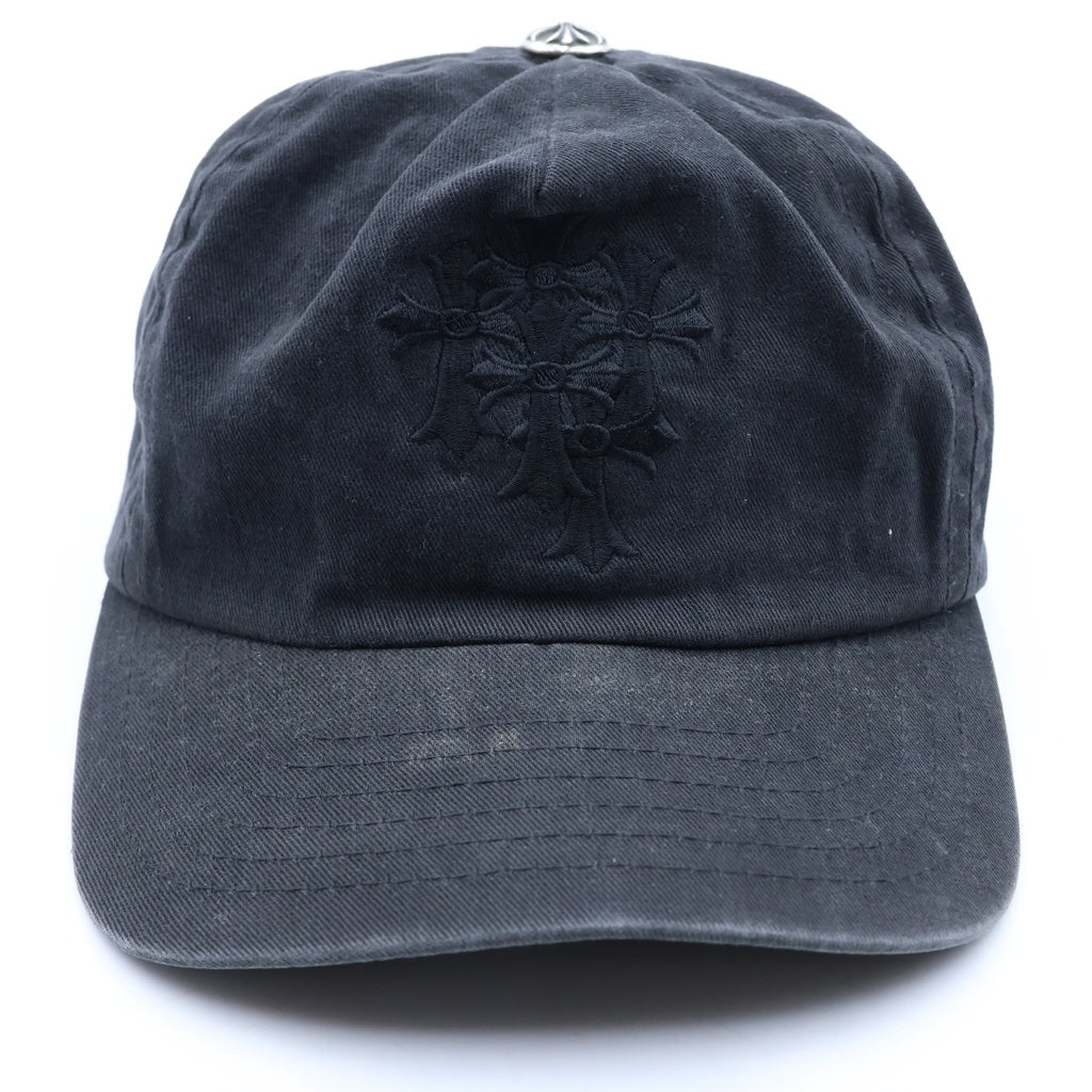 CHROME HEARTS(クロムハーツ) OLD CEMETERY CAP オールド セメタリークロス刺繍 キャップ ブラック