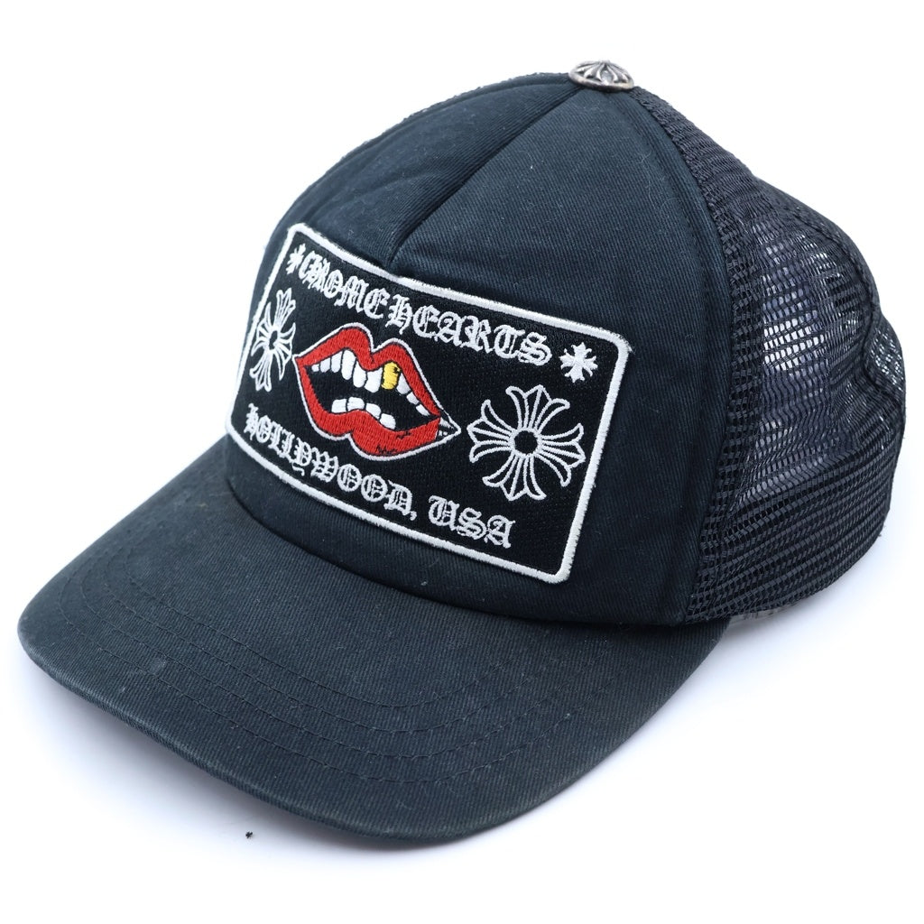 CHROME HEARTS(クロムハーツ) ×MATTY BOY CHOMPER TRUCKER CAP マッティボーイ チョンパー ロゴ刺繍 メッシュ トラッカーキャップ 帽子 ブラック
