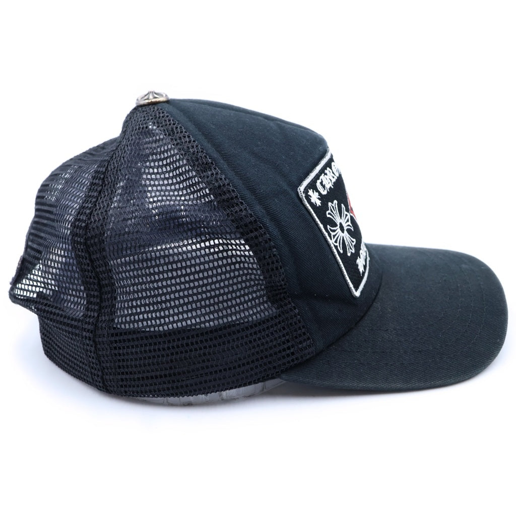 CHROME HEARTS(クロムハーツ) ×MATTY BOY CHOMPER TRUCKER CAP マッティボーイ チョンパー ロゴ刺繍 メッシュ トラッカーキャップ 帽子 ブラック