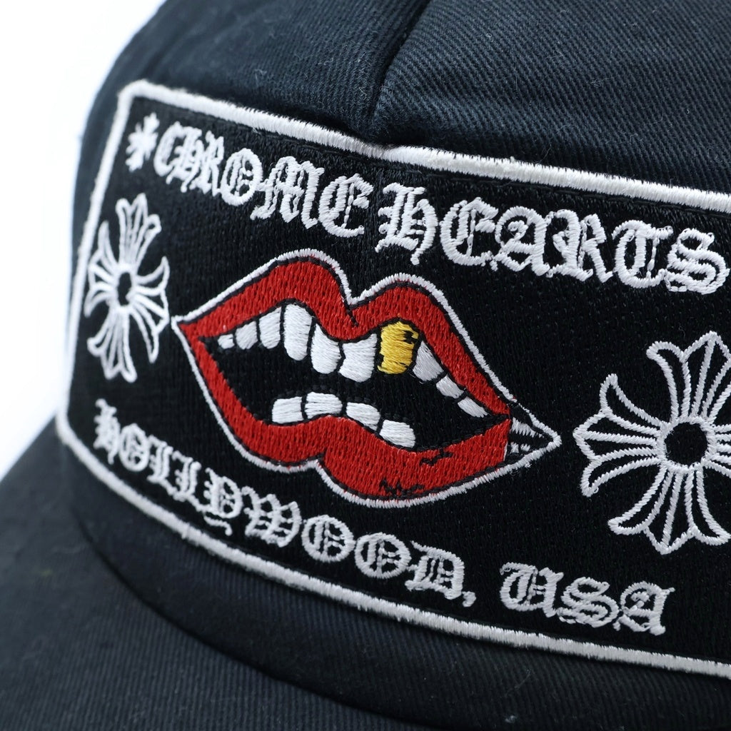 CHROME HEARTS(クロムハーツ) ×MATTY BOY CHOMPER TRUCKER CAP マッティボーイ チョンパー ロゴ刺繍 メッシュ トラッカーキャップ 帽子 ブラック