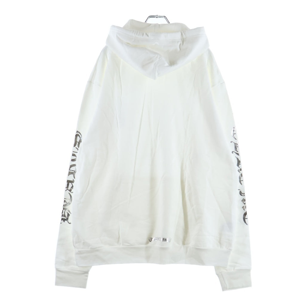 CHROME HEARTS(クロムハーツ) SWTSHRT PLVR オンライン限定パーカー シルバー/ホワイト