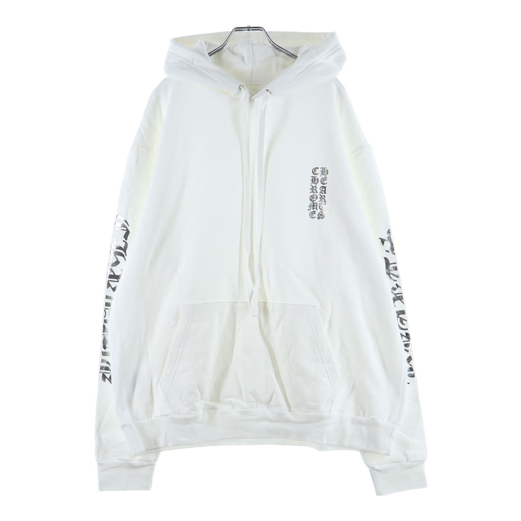 CHROME HEARTS(クロムハーツ) SWTSHRT PLVR オンライン限定パーカー シルバー/ホワイト