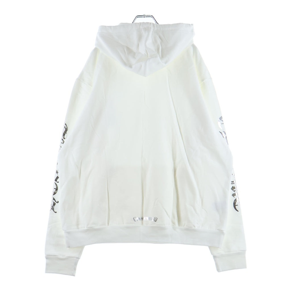 CHROME HEARTS(クロムハーツ) SWTSHRT PLVR オンライン限定パーカー シルバー/ホワイト