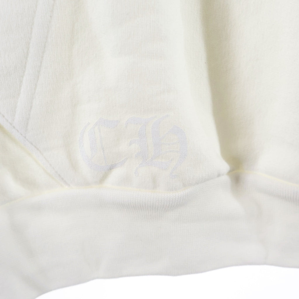 CHROME HEARTS(クロムハーツ) SWTSHRT PLVR オンライン限定パーカー シルバー/ホワイト
