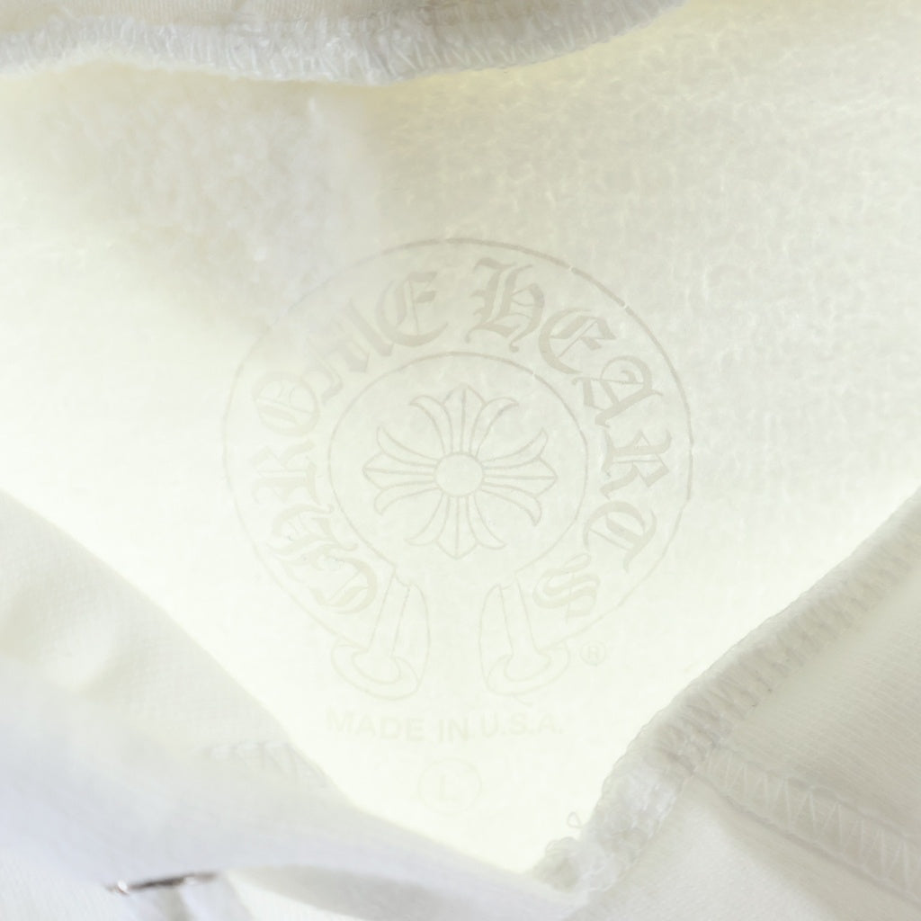 CHROME HEARTS(クロムハーツ) SWTSHRT PLVR オンライン限定パーカー シルバー/ホワイト