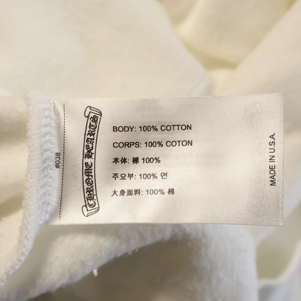CHROME HEARTS(クロムハーツ) SWTSHRT PLVR オンライン限定パーカー シルバー/ホワイト