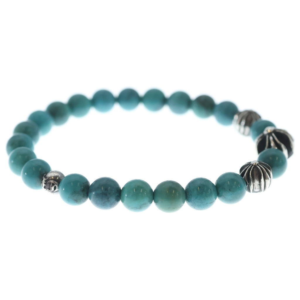 CHROME HEARTS(クロムハーツ) ビーズブレス BEAD 8mm ビーズブレスレット ブルービーズブレスレット ターコイズ/シルバー