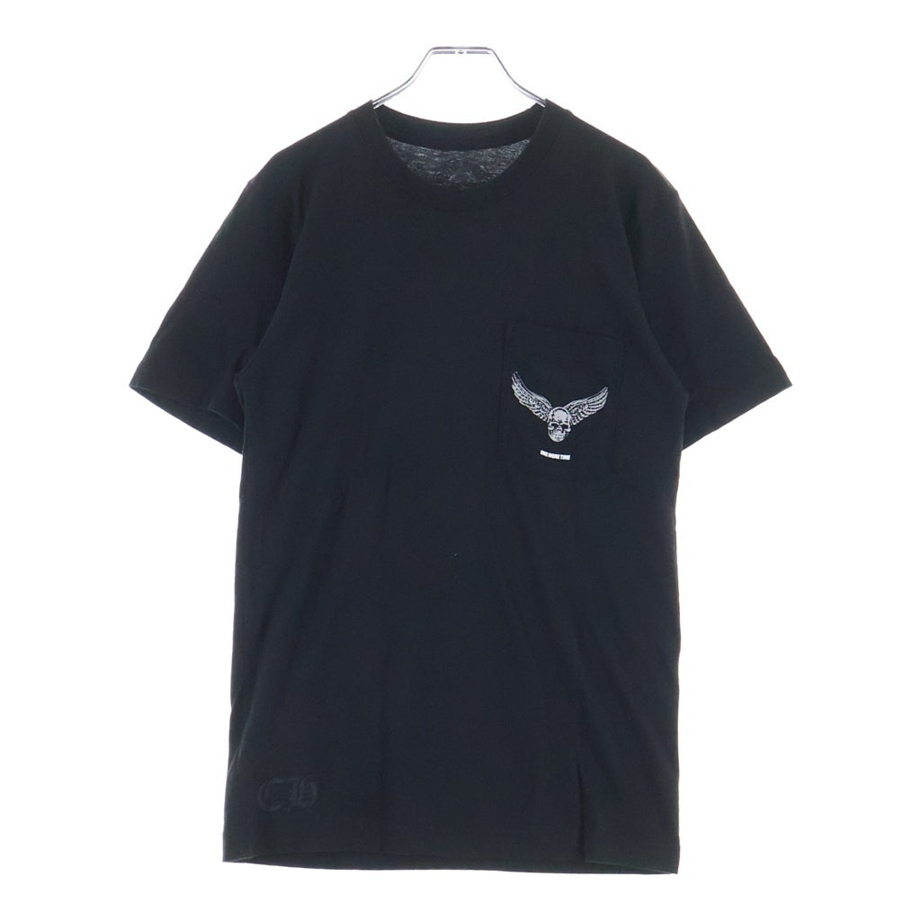 CHROME HEARTS(クロムハーツ) ×AEROSMITH エアロスミス 青山限定 FOTI プリント 半袖Tシャツ カットソー ブラック