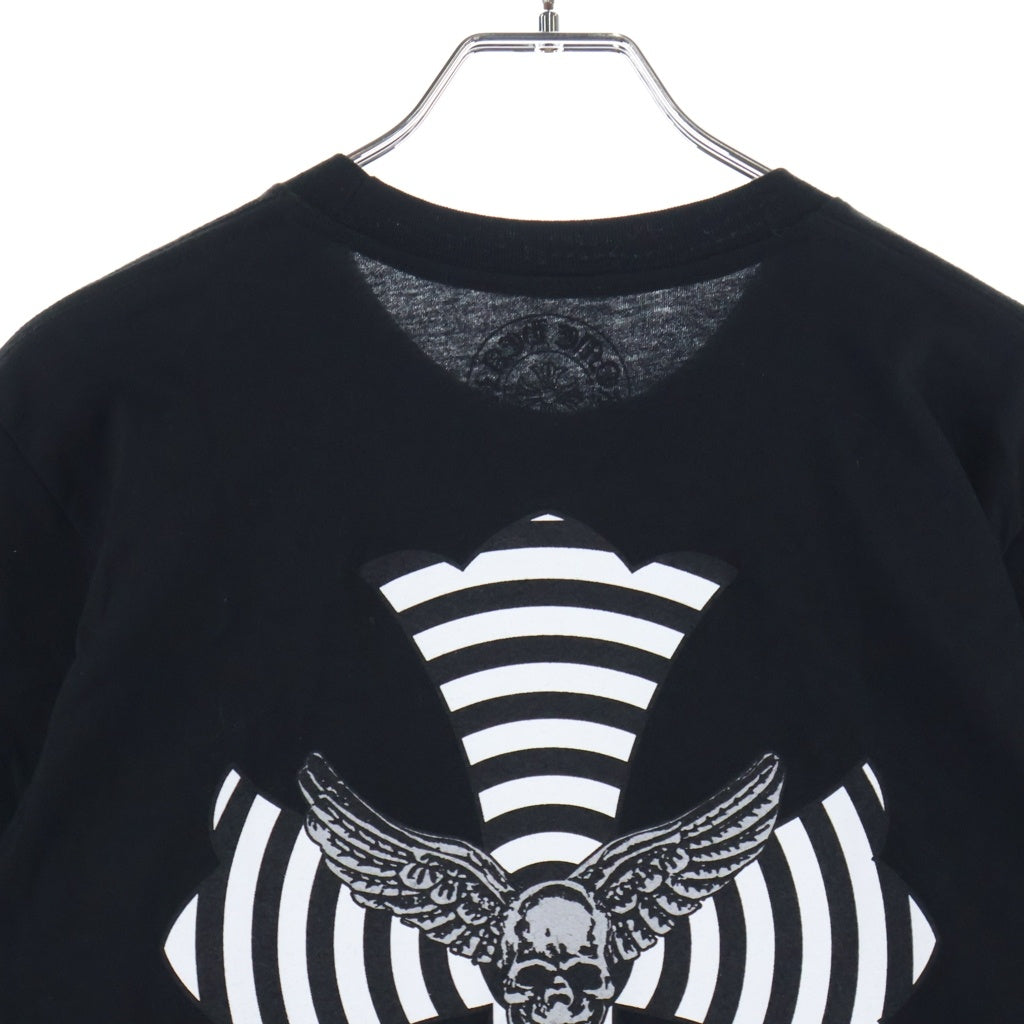 CHROME HEARTS(クロムハーツ) ×AEROSMITH エアロスミス 青山限定 FOTI プリント 半袖Tシャツ カットソー ブラック