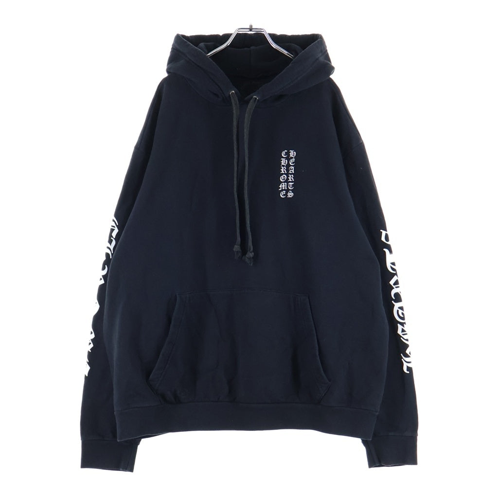 CHROME HEARTS(クロムハーツ) SWTSHRT HD PLVR アームロゴ プルオーバースウェットパーカー フーディー ブラック