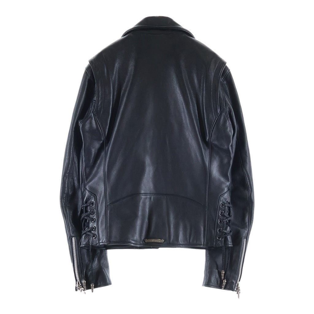CHROME HEARTS(クロムハーツ) JJ DEAN JJディーン ダガージップライダースレザージャケット ブラック/シルバー