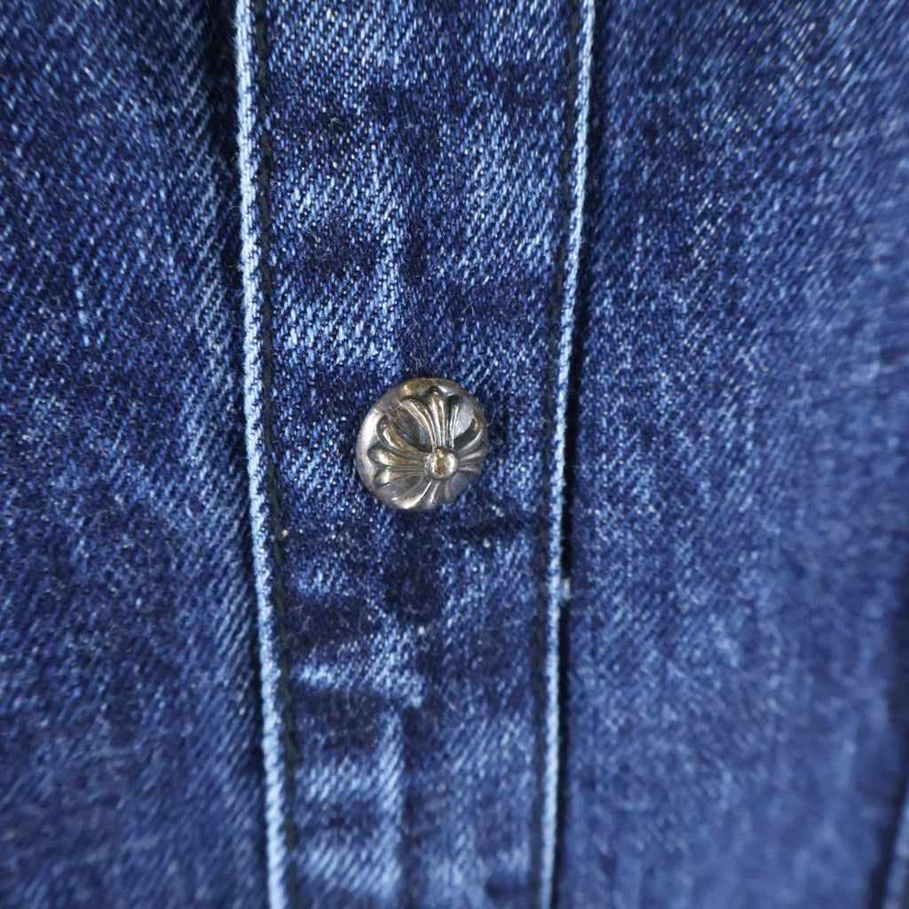 CHROME HEARTS(クロムハーツ) LOOSEENDS FBRC ルーズエンド デニムクロスパッチデニム長袖シャツ
