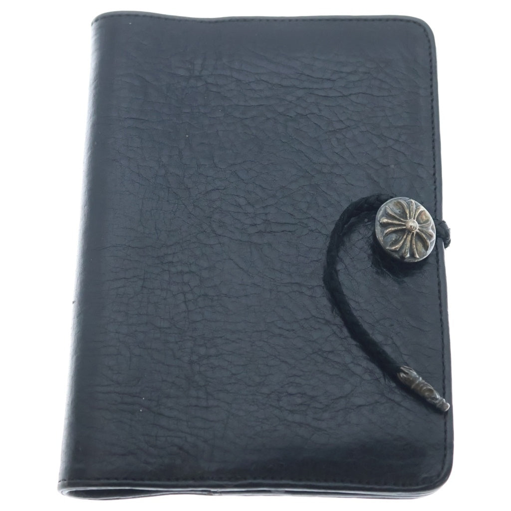 CHROME HEARTS(クロムハーツ) AGENDA COVER アジェンダカバー クロスボールレザー手帳カバー ブラック